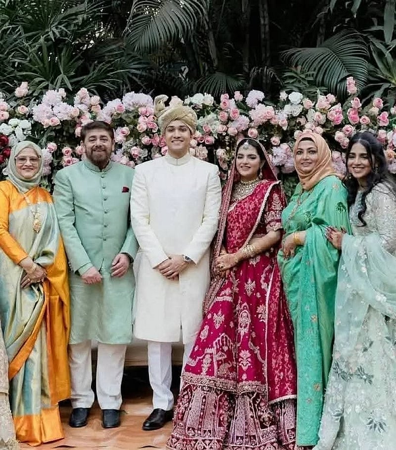 শাবনাজ ও নাঈমের মেয়ে মাহদিয়াহ নাঈম মুরাদের সঙ্গে অস্ট্রেলিয়া প্রবাসী ইহসান মনসুর চৌধুরীর বিয়ে হয়েছে গত ২৪ ডিসেম্বর। ছবি নাঈমের ফেইসবুক পোস্ট থেকে। 