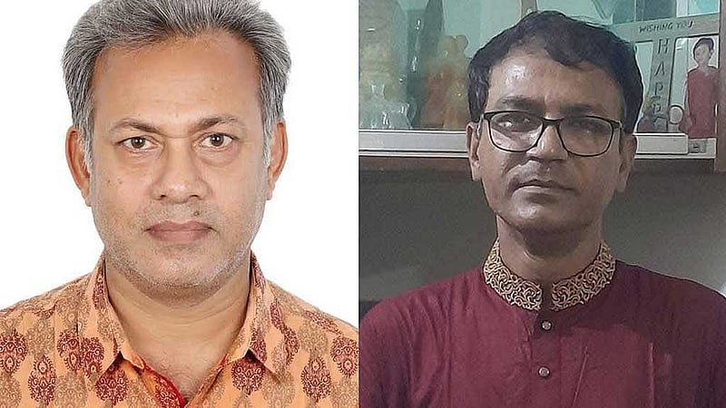 অমিত রঞ্জন দে ও জামসেদ আনোয়ার তপন।