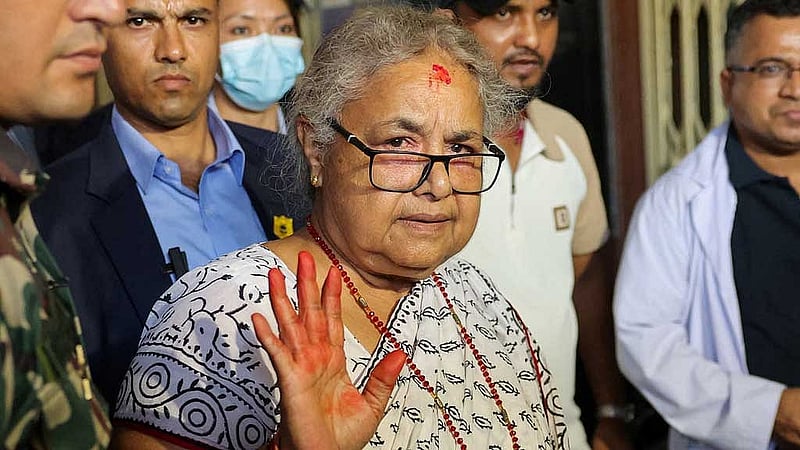 নেপালের নতুন অন্তর্বর্তী সরকারপ্রধান সুশীলা কার্কি। ছবি: রয়টার্স 