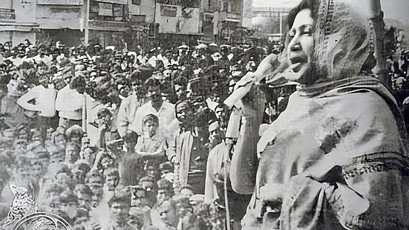নব্বইয়ের স্বৈরাচারবিরোধী আন্দোলনের মধ্য দিয়ে খালেদা জিয়া হয়ে ওঠেন আপসহীন নেত্রী