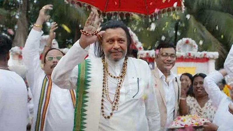 ‘শাস্ত্রী’ সিনেমায় ভারতীয় অভিনেতা মিঠুন চক্রবর্তী