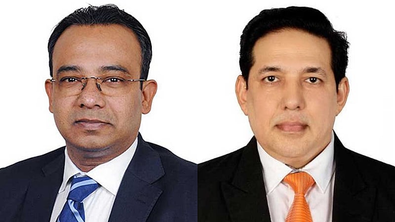ঢাকা চেম্বার অব কমার্স অ্যান্ড ইন্ডাস্ট্রির নতুন ঊর্ধ্বতন সহ-সভাপতি রাজীব এইচ চৌধুরী ও সহ-সভাপতি সালিম সোলায়মান