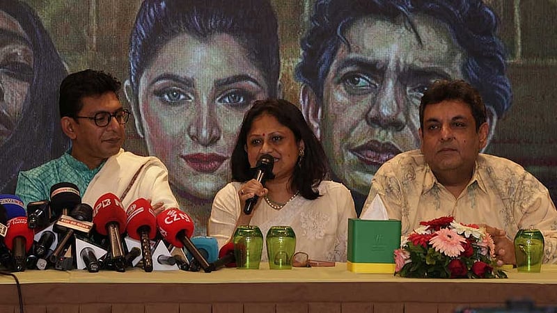 'শাস্তি' সিনেমা প্রযোজনা করছেন লীসা গাজী, আবিদ আজিজ মার্চেন্ট, অপূরভা বাকশী, আরিফুর রহমান। ছবি: পরিচালকের সৌজন্যে 