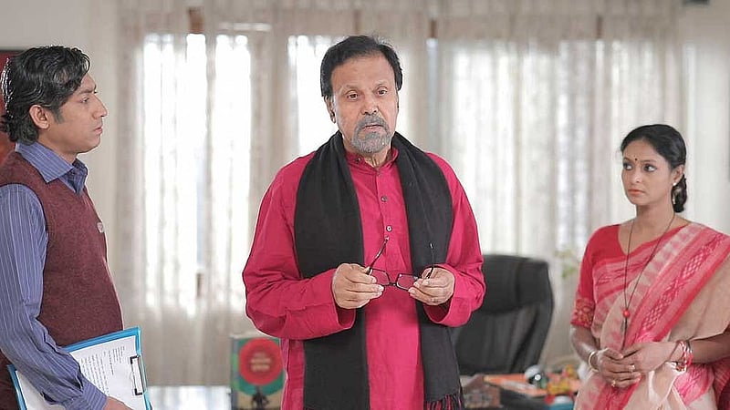 ‘বর্ণমালার মিছিল' নাটকের দৃশ্য তারিক আনাম খান, ছবি: মাছরাঙা টেলিভিশনের সৌজন্যে।  