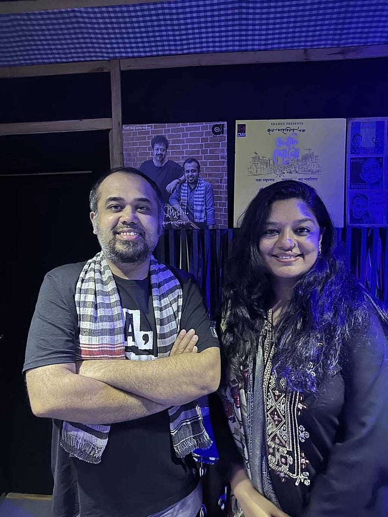 ‘বারান্দাতে বিকেলবেলা’ শিল্পীরা। ছবি: জয় শাহরিয়ারের সৌজন্যে।
