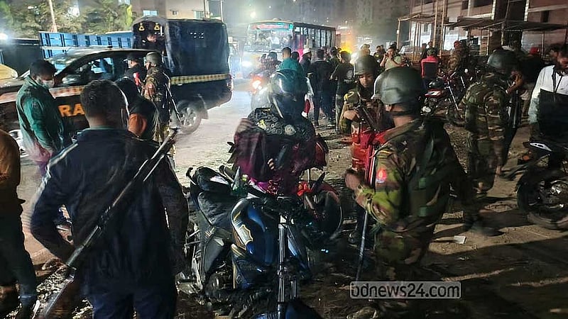 বনশ্রী মেরাদিয়া মোডে যৌথবাহিনীর বিশেষ অভিযান