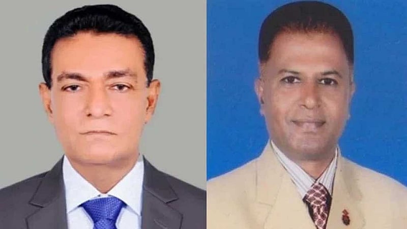 বরিশাল মহানগরের আহ্বায়ক মনিরুজ্জামান খান ফারুক ও  সদস্য সচিব জিয়াউদ্দিন সিকদার জিয়া।