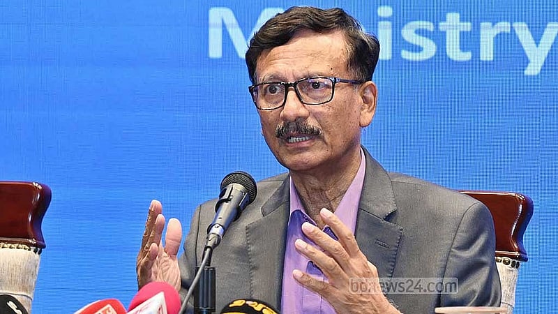 পররাষ্ট্র উপদেষ্টা তৌহিদ হোসেন। ফাইল ছবি