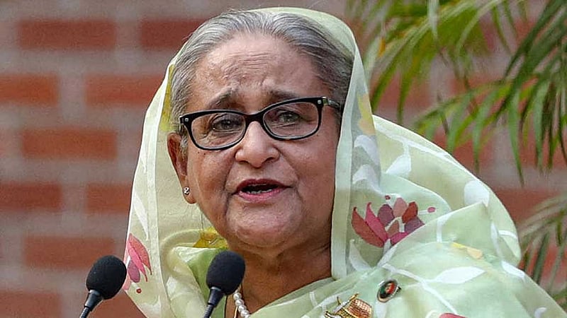 সাবেক প্রধানমন্ত্রী শেখ হাসিনা।