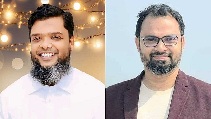 ঢাকা মহানগর উত্তরের সদস্য সচিব তানভীর আহমেদ রবিন এবং সদস্য সচিব আমিনুল হক।