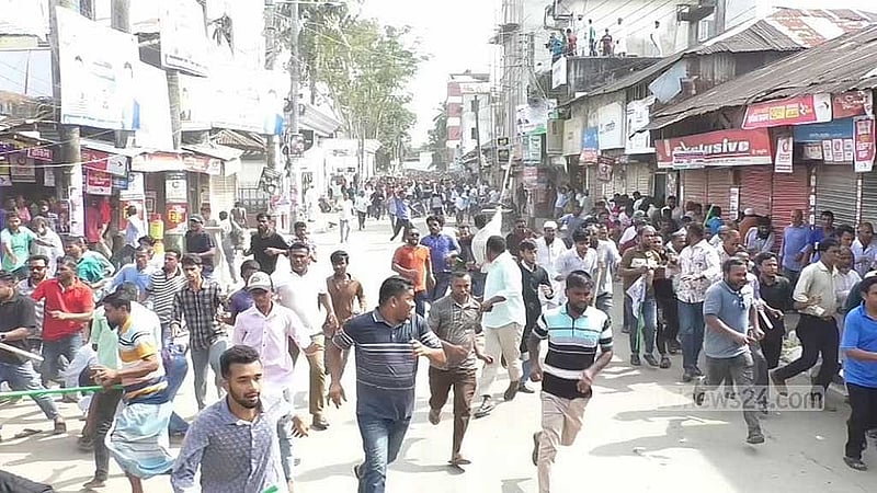 তফসিলের আগে ভোলায় বিএনপি ও বিজেপির কর্মসূচি ঘিরে সংঘর্ষ। ফাইল ছবি