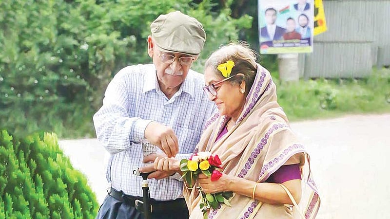 ‘বেলা ও বিকেল’ নাটকের দৃশ্য। ছবি: পরিচালকের সৌজন্যে।