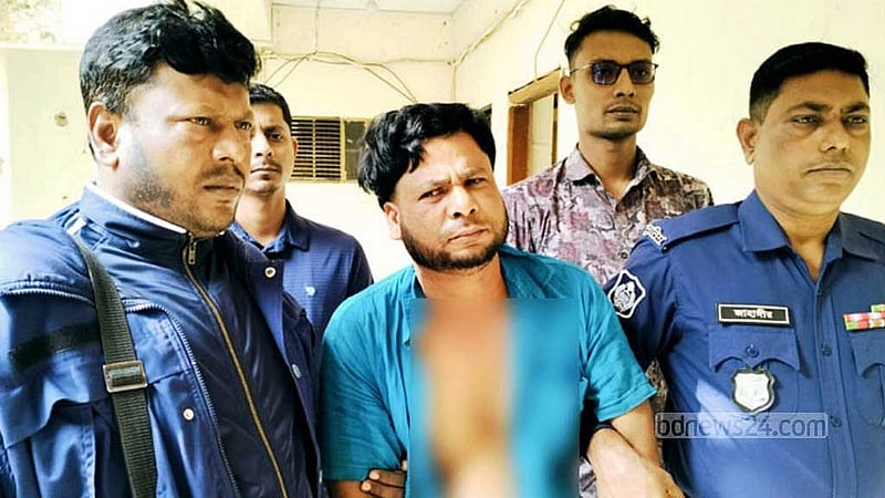 এক আত্মীয়ের বাসা থেকে হাছান মিয়াকে গ্রেপ্তার করেছে পুলিশ। 