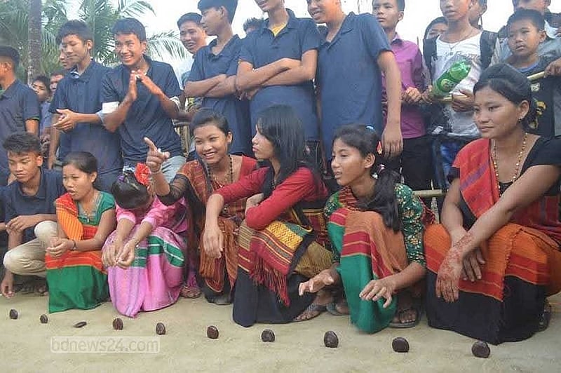 তঞ্চঙ্গ্যাদের বর্ষবরণ উৎসব জাতীয় ‘ঘিলা খেলা’ (ফাইল ছবি)