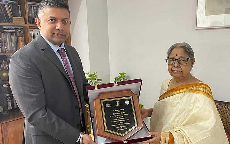 ভারত সরকার সন্‌জীদা খাতুনকে পদ্মশ্রী খেতাবে সম্মানিত করে