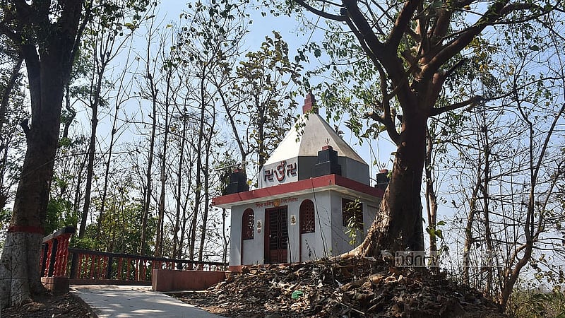 মেধস আশ্রমের শিব মন্দির।