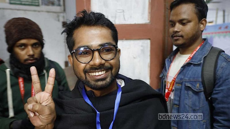 ছাত্রদল-ছাত্র অধিকার পরিষদ সমর্থিত ‘ঐক্যবদ্ধ নির্ভীক জবিয়ান'প্যানেলের ভিপিপ্রার্থী একেএম রাকিব