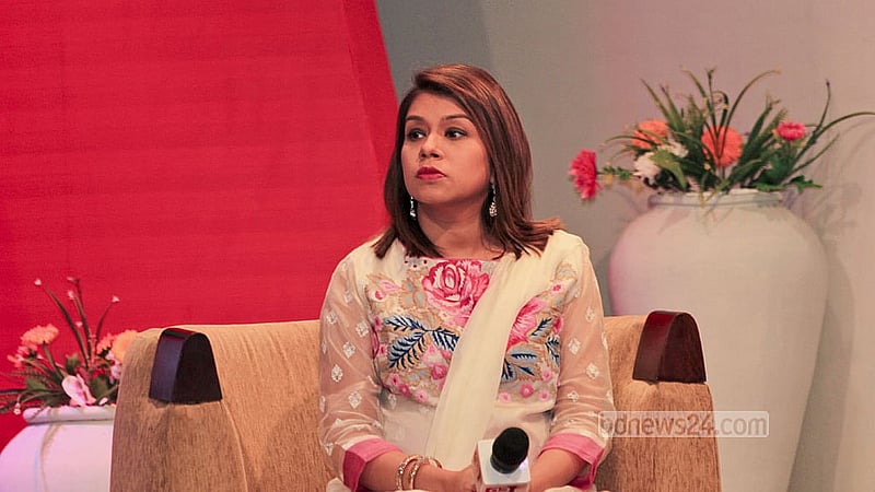 ২০১৫ সালে প্রথমবার এমপি হওয়ার পর ঢাকায় আওয়ামী লীগের গবেষণা উইং সিআরআইয়ের আয়োজনে এক অনুষ্ঠানে টিউলিপ সিদ্দিক।