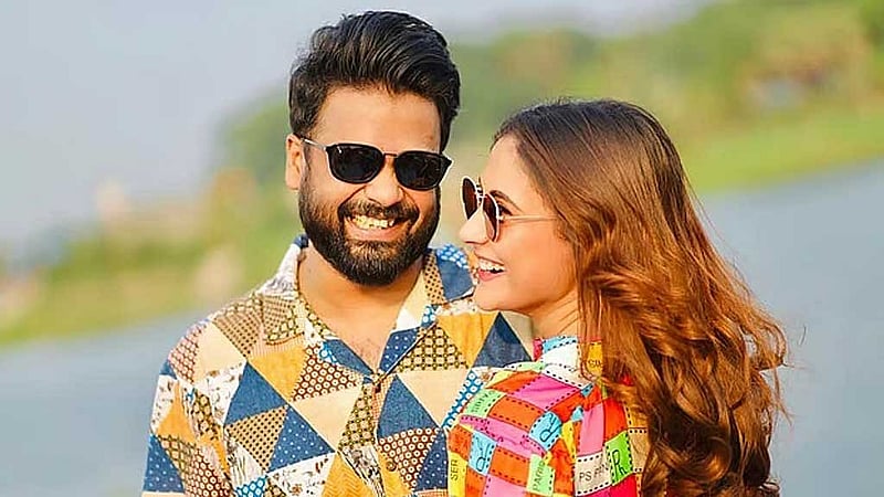 মেহজাবীন চৌধুরী ও আদনান আল রাজীব, ছবি: সংগৃহীত। 