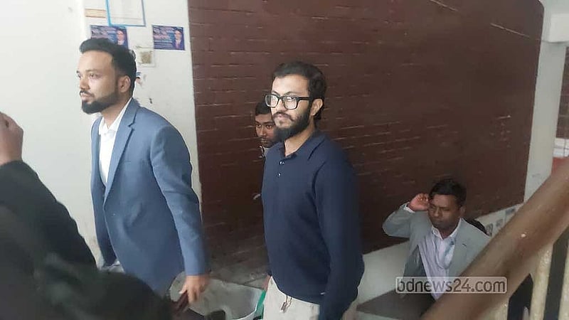 আদালতে সৈয়দ সোহানুর রহমান সিয়াম।