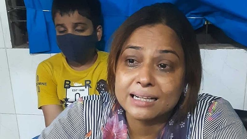ধ্রুবব্রত দাসের মা তমা রানী দাস।