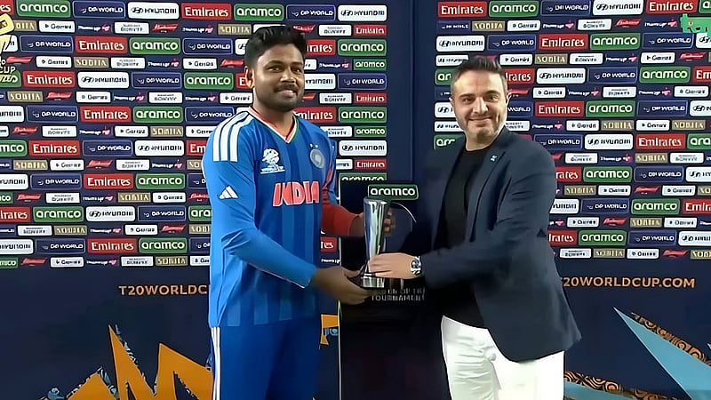 প্রথমবার বিশ্বকাপ খেলার সুযোগ পেয়েই টুর্নামেন্ট সেরা হলেন স্যামসন। ছবি: স্ক্রিনশট