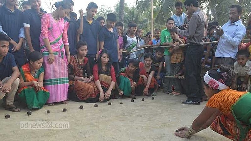 তঞ্চঙ্গ্যাদের বর্ষবরণ উৎসব জাতীয় ‘ঘিলা খেলা’ (ফাইল ছবি)