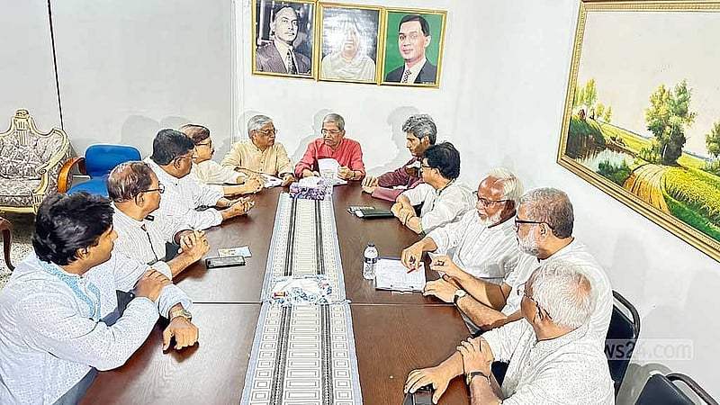 যুগপৎ আন্দোলনের সমমনা রাজনৈতিক দলের নেতাদের সঙ্গে বিএনপির বৈঠক।