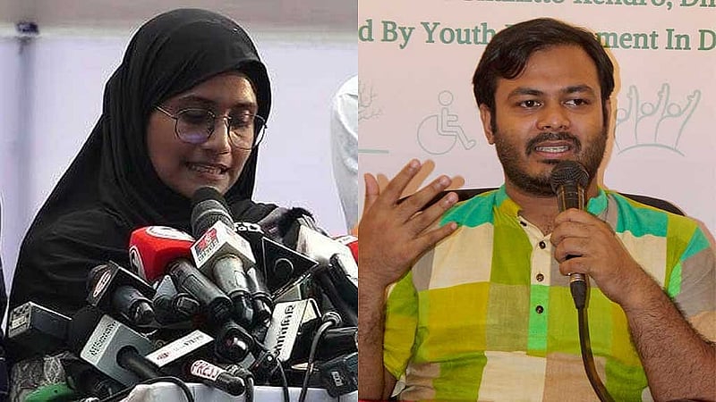 সামান্তা শারমিন ও আরিফুল ইসলাম আদীব।