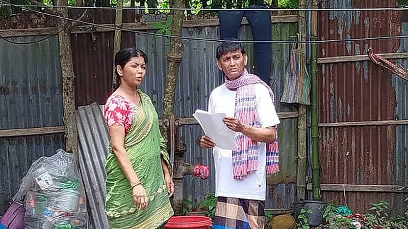 ‘আমারও গল্প আছে’ নাটকের দৃশ্য। ছবি: পরিচালকের সৌজন্যে। 
