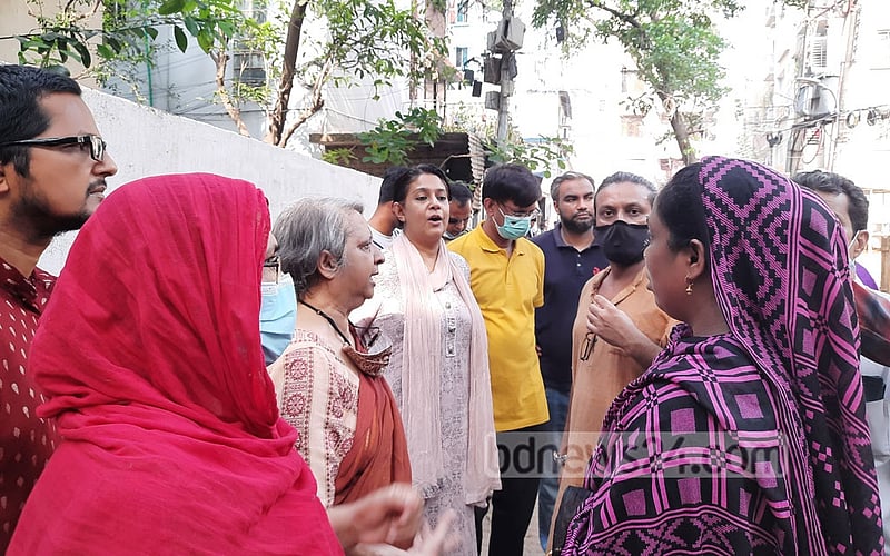 ২০২২ সালে তেঁতুলতলা মাঠ রক্ষার আন্দোলনে সৈয়দা রিজওয়ানা হাসান ও মানবাধিকারকর্মী খুশী কবিরের মত আরও অনেকে যুক্ত হয়েছিলেন। ফাইল ছবি 