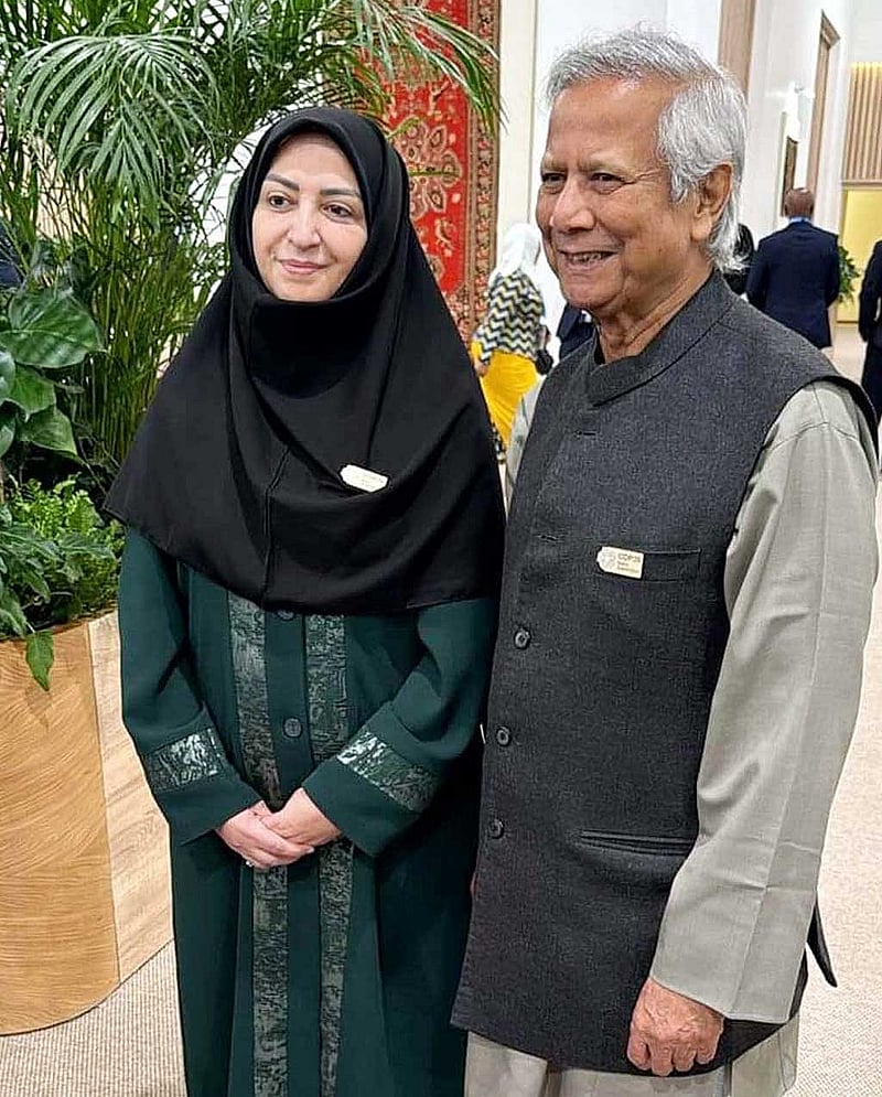 ইরানের ভাইস প্রেসিডেন্ট শিনা আনসারির সঙ্গে অধ্যাপক ইউনূস