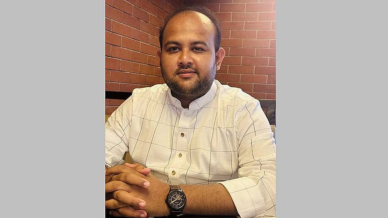 ছাত্রদলের জিএস পদপ্রার্থী তানভীর বারী হামীম।