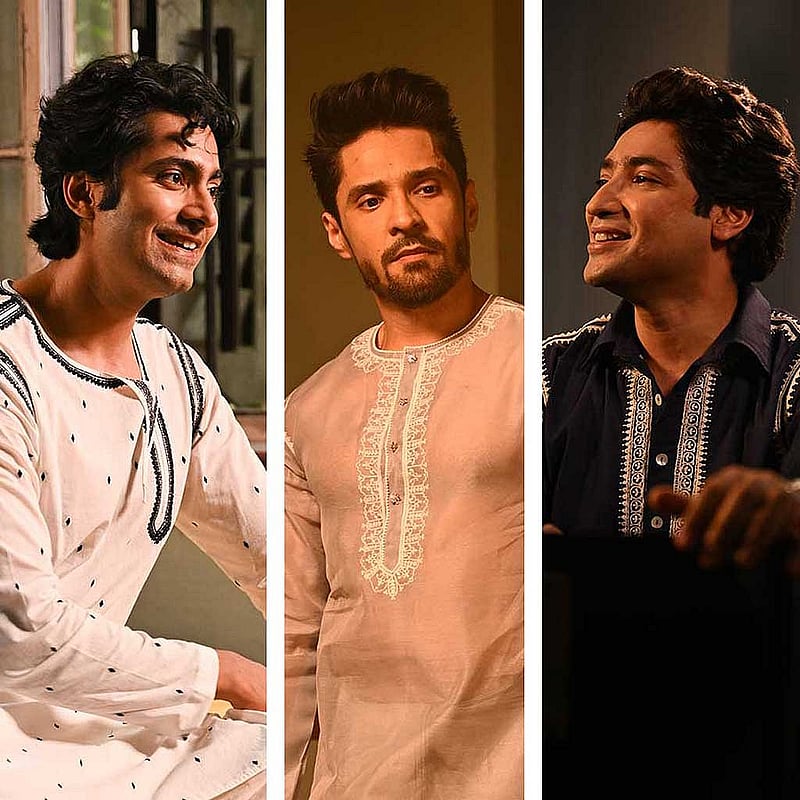 ধাক্কাপাড়ের ধুতি আর পাঞ্জাবি পরতে পছন্দ করতেন উত্তম। সে কথা মাথায় রেখে ওই ধরনের কাপড়ের তৈরি ধুতি-পাঞ্জাবিতে গৌরব চট্টোপাধ্যায়, গৌরব চক্রবর্তী এবং গৌরব রায়চৌধুরী।
