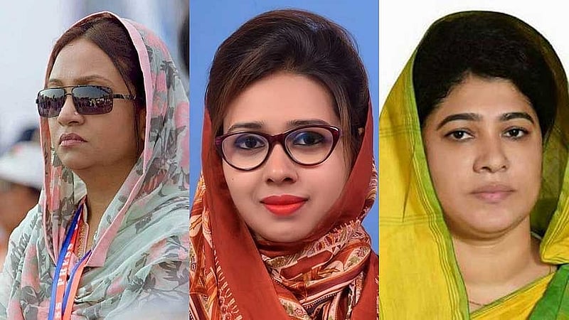 ফারজানা শারমিন পুতুল, সানসিলা জেবরিন প্রিয়াংকা ও সাবিরা সুলতানা মুন্নী