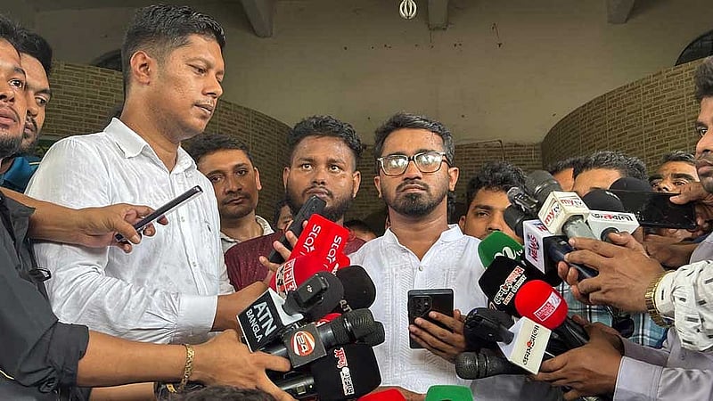 গণঅধিকার পরিষদের সাধারণ সম্পাদক রাশেদ খাঁন। 