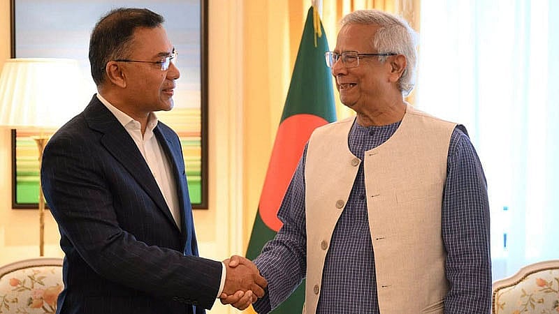 লন্ডনে বিএনপির ভারপ্রাপ্ত চেয়ারম্যান তারেক রহমানের সঙ্গে একান্ত বৈঠক করেছেন প্রধান উপদেষ্টা মুহাম্মদ ইউনূস। ফাইল ছবি