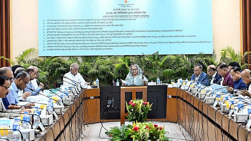 এককে সভায় সভাপতিত্ব করেন প্রধানমন্ত্রী শেখ হাসিনা। ছবি: পিআইডি
