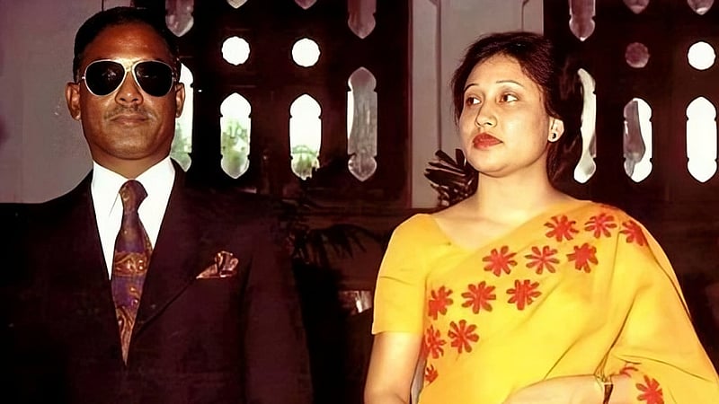 স্বামী জিয়াউর রহমানের সঙ্গে খালেদা জিয়া