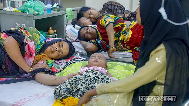 রাজধানীর মহাখালীর ডিএনসিসি হাসপাতালে চিকিৎসা নিচ্ছে হাম আক্রান্ত এক শিশু