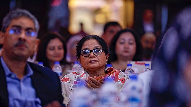 বিডিনিউজ টোয়েন্টিফোর ডটকমের ঊনবিংশতম প্রতিষ্ঠাবার্ষিকীর আয়োজনে এসেছিলেন অভিনেত্রী ডলি জহুর।