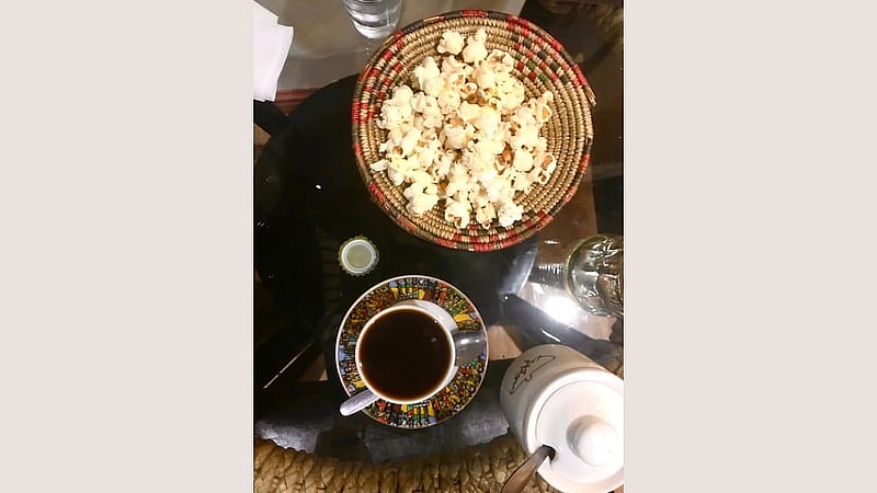 খাবার শেষে এক কাপ ইথিওপিয়ান কফি, ছবি: লেখক।
