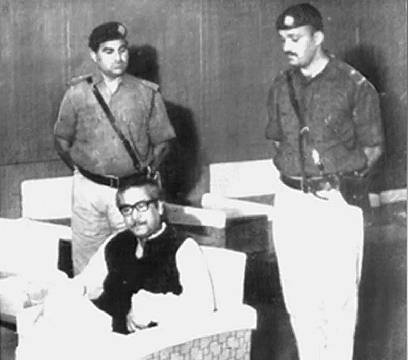 ১৯৭১ সালের ১১ এপ্রিল ‘ডন’ পত্রিকায় এই ছবিটি প্রকাশের আগে শেখ মুজিবুর রহমান সম্পর্কে রহস্যজনকভাবে নীরব ছিল পাকিস্তান।