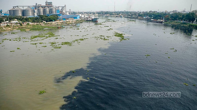 বর্ষা মৌসুম শুরুর আগেই বৃষ্টিতে শীতলক্ষ্যার পানির চেহারা পাল্টাচ্ছে