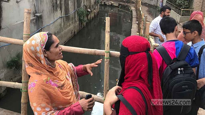 চট্টগ্রাম নগরীর কাপাসগোলা এলাকায় হিজড়া খাল।