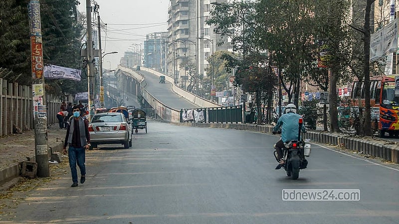 ভোটের ছুটিতে ফাঁকা রাজধানীর আউটার সার্কুলার রোড