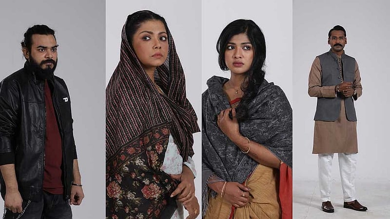 ’গুলমোহর’ সিনেমার অভিনয়শিল্পী। ছবি: চরকির সৌজন্যে। 