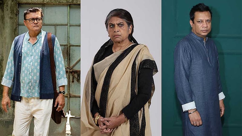 ‘গুলমোহর’ সিনেমার অভিনয়শিল্পী। ছবি: চরকির সৌজন্যে। 
