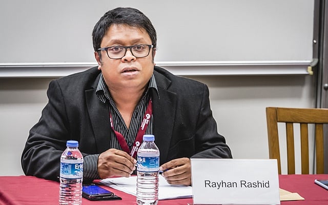 আইসিএসএফ এর ট্রাস্টি রায়হান রশিদ 