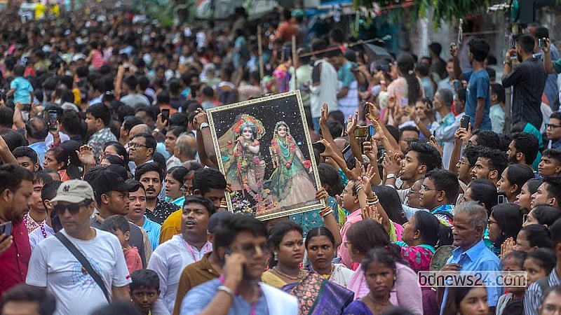 শ্রী শ্রী জগন্নাথ দেবের রথযাত্রায় অংশ নেন দেশের বিভিন্ন প্রান্ত থেকে আসা সনাতন ধর্মাবলম্বীরা